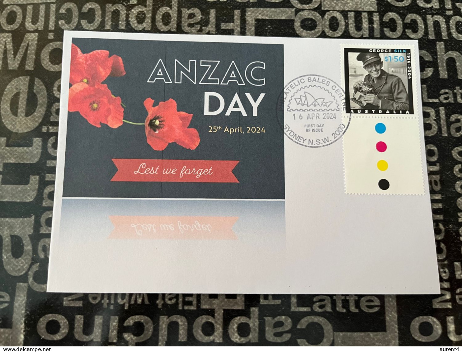 16-4-2024 (4 X 22) Australia ANZAC 2024 - New Stamp Issued 16-4-2024 (on Cover With Gutter) - Cartas & Documentos