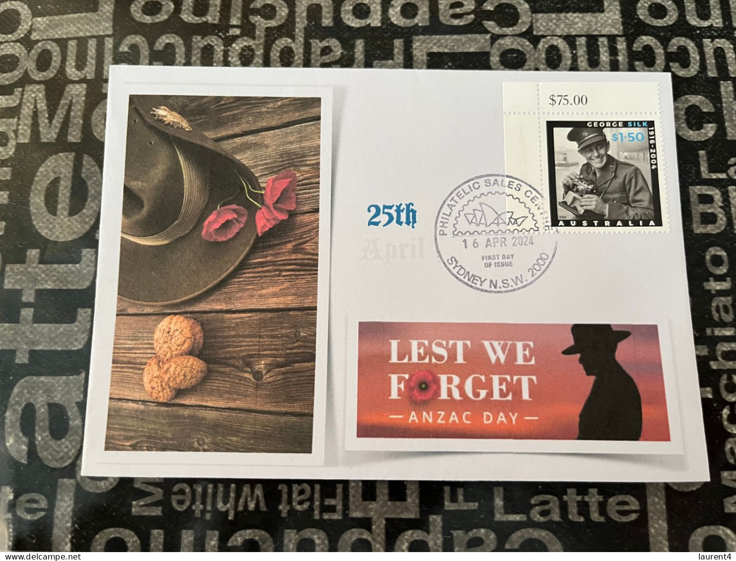 16-4-2024 (4 X 22) Australia ANZAC 2024 - New Stamp Issued 16-4-2024 (on Cover) - Cartas & Documentos