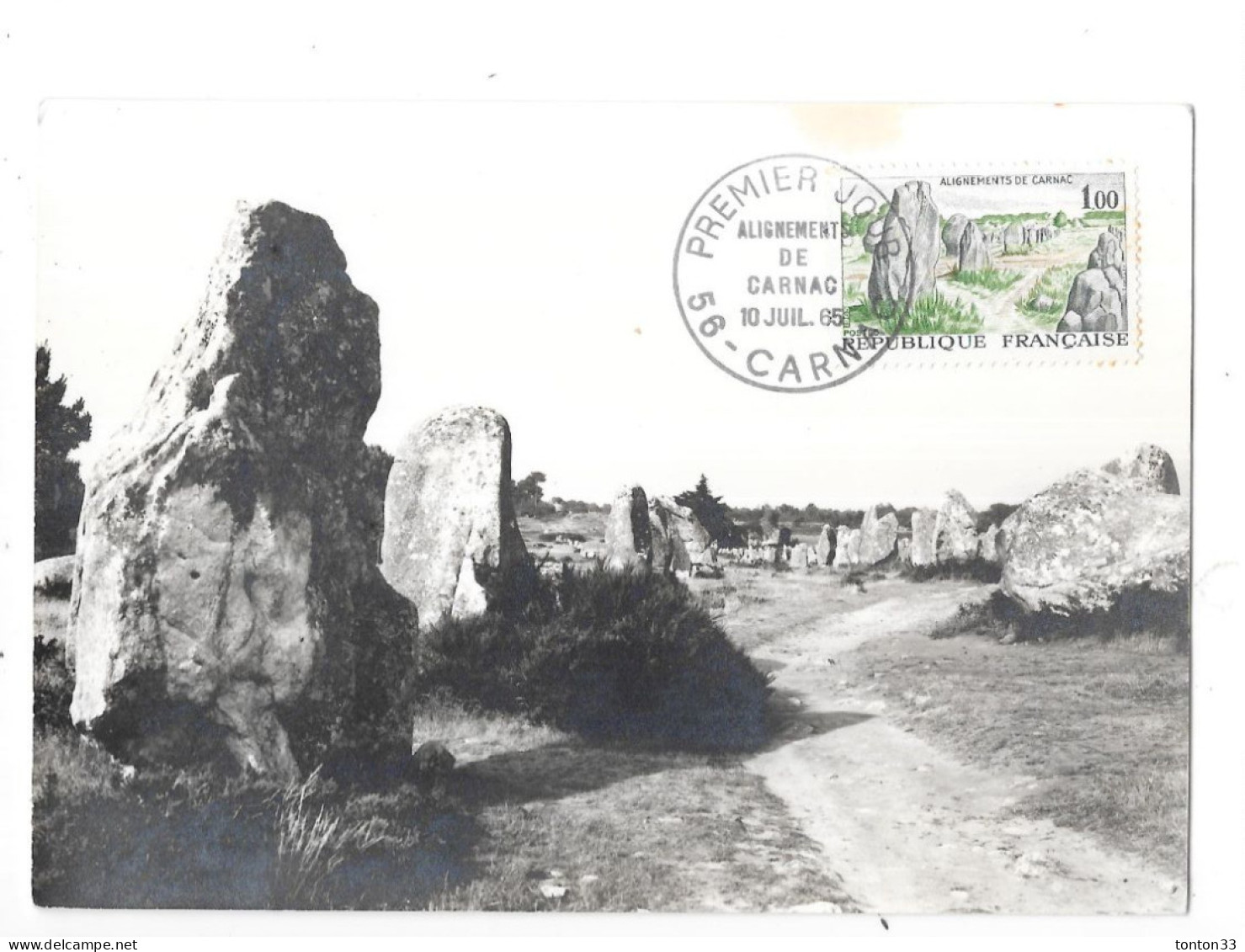 CARTE 1er JOUR - Alignements De CARNAC - TOUL 6 - - 1960-1969