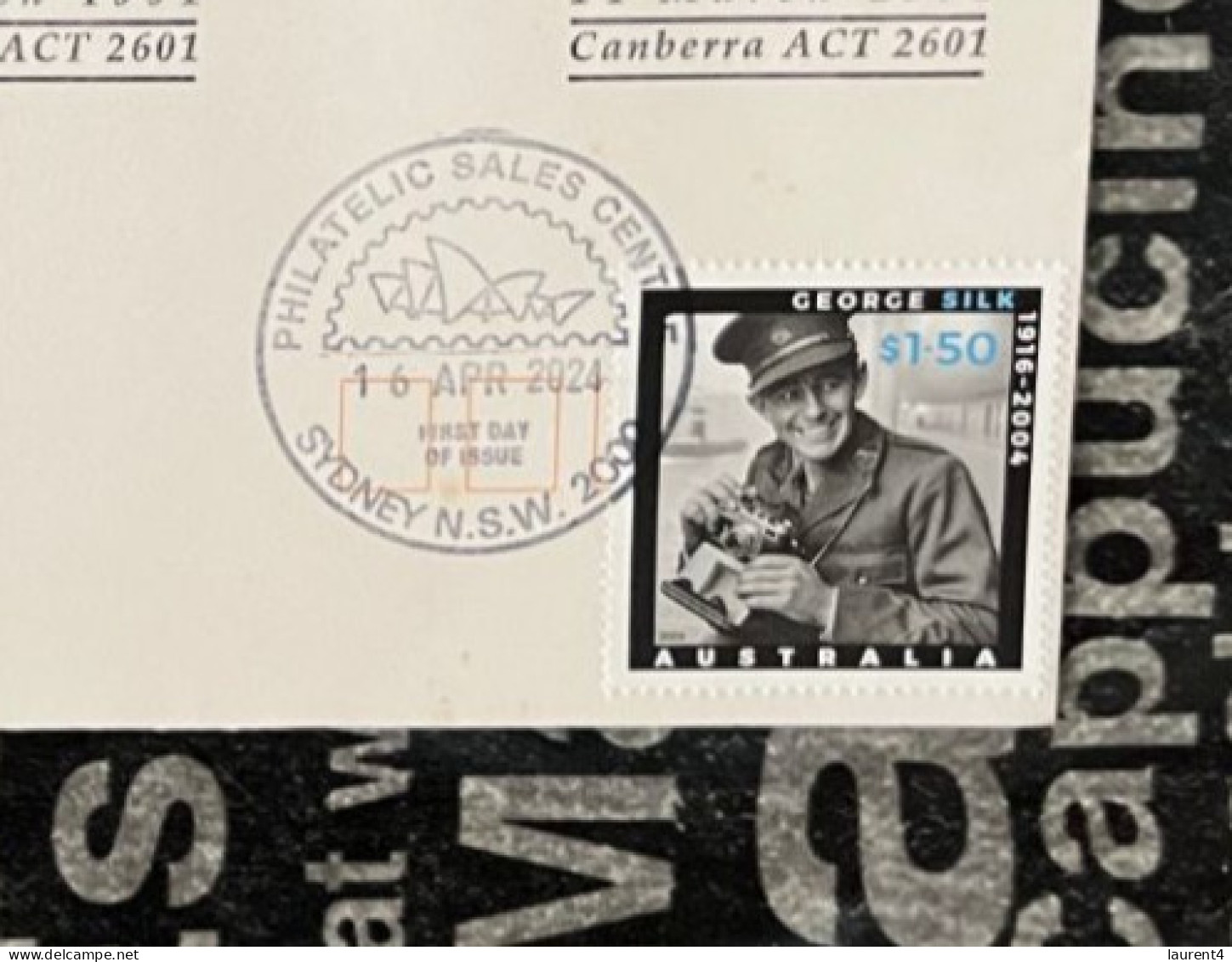 16-4-2024 (4 X 22) Australia ANZAC 2024 - New Stamp Issued 16-4-2024 (on 1991 Over-printed Cover) - FDC