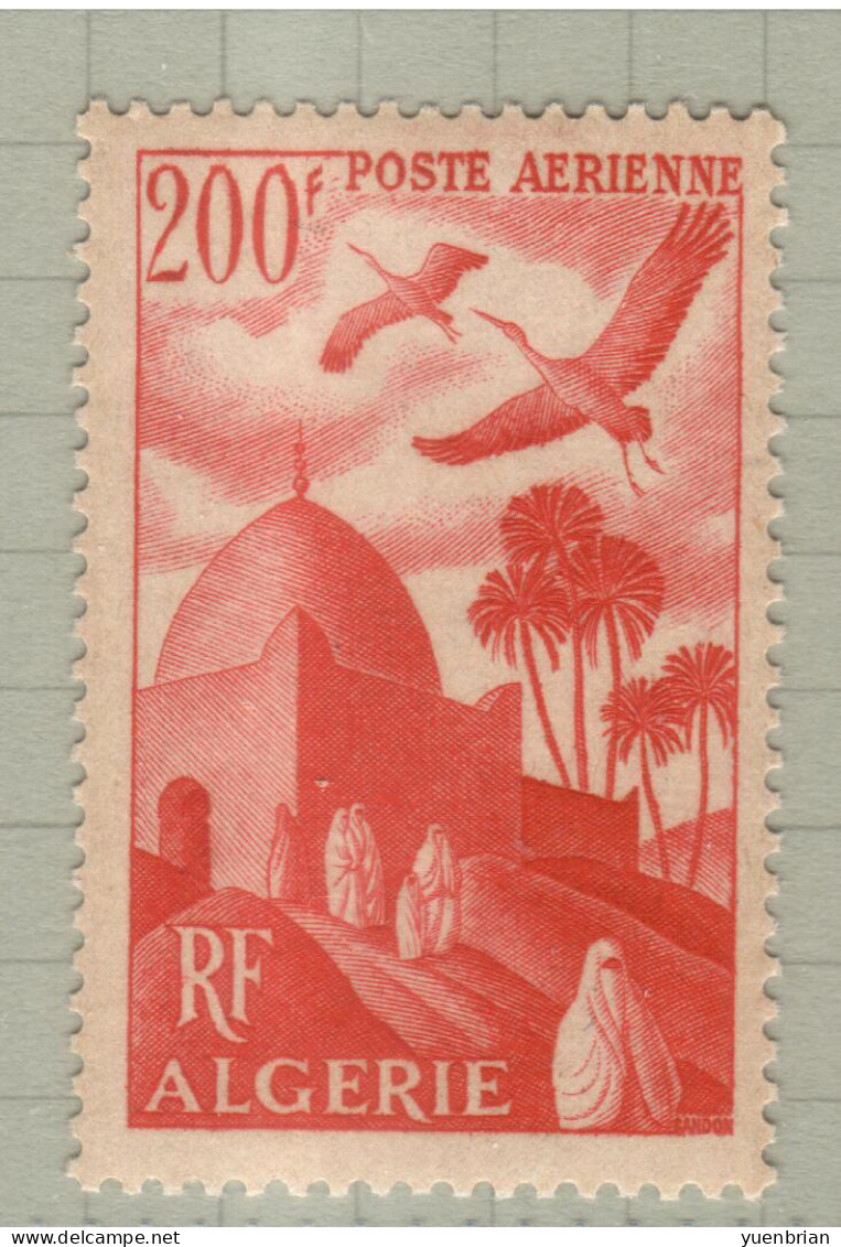 Algeria 1949, Bird, Birds, 1v, MNH**, Excellent Condition (Split From Set Of 2v) - Cigognes & échassiers