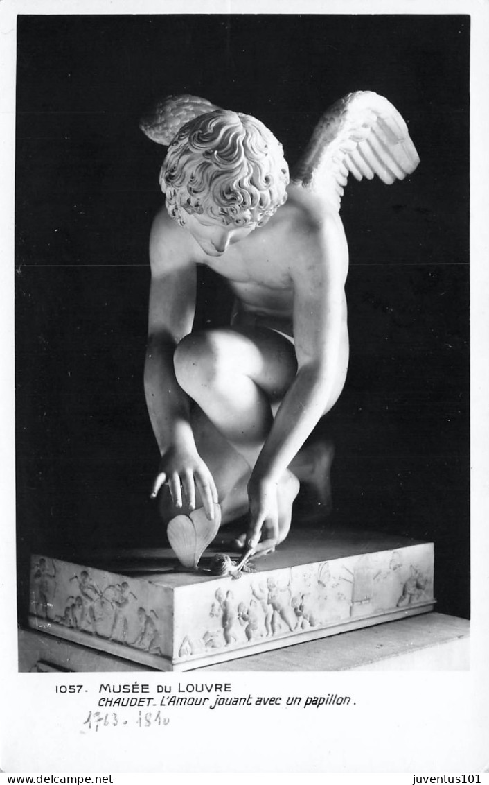 CPSM Paris-Musée Du Louvre-Chaudet-L'Amour Jouant Avec Un Papillon     L2849 - Musea