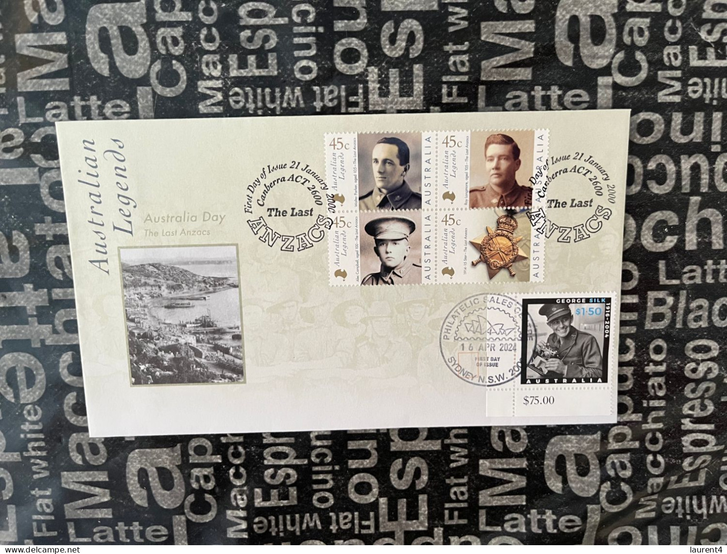 16-4-2024 (4 X 22) Australia ANZAC 2024 - New Stamp Issued 16-4-2024 (on 1995 Over-printed Cover) - Ersttagsbelege (FDC)