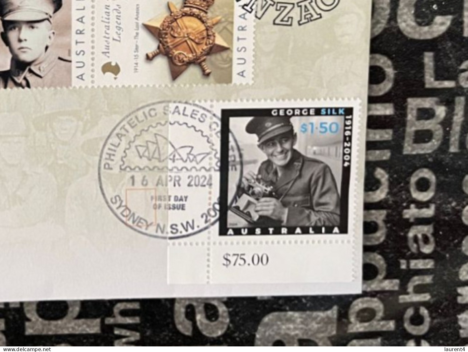 16-4-2024 (4 X 22) Australia ANZAC 2024 - New Stamp Issued 16-4-2024 (on 1995 Over-printed Cover) - Ersttagsbelege (FDC)