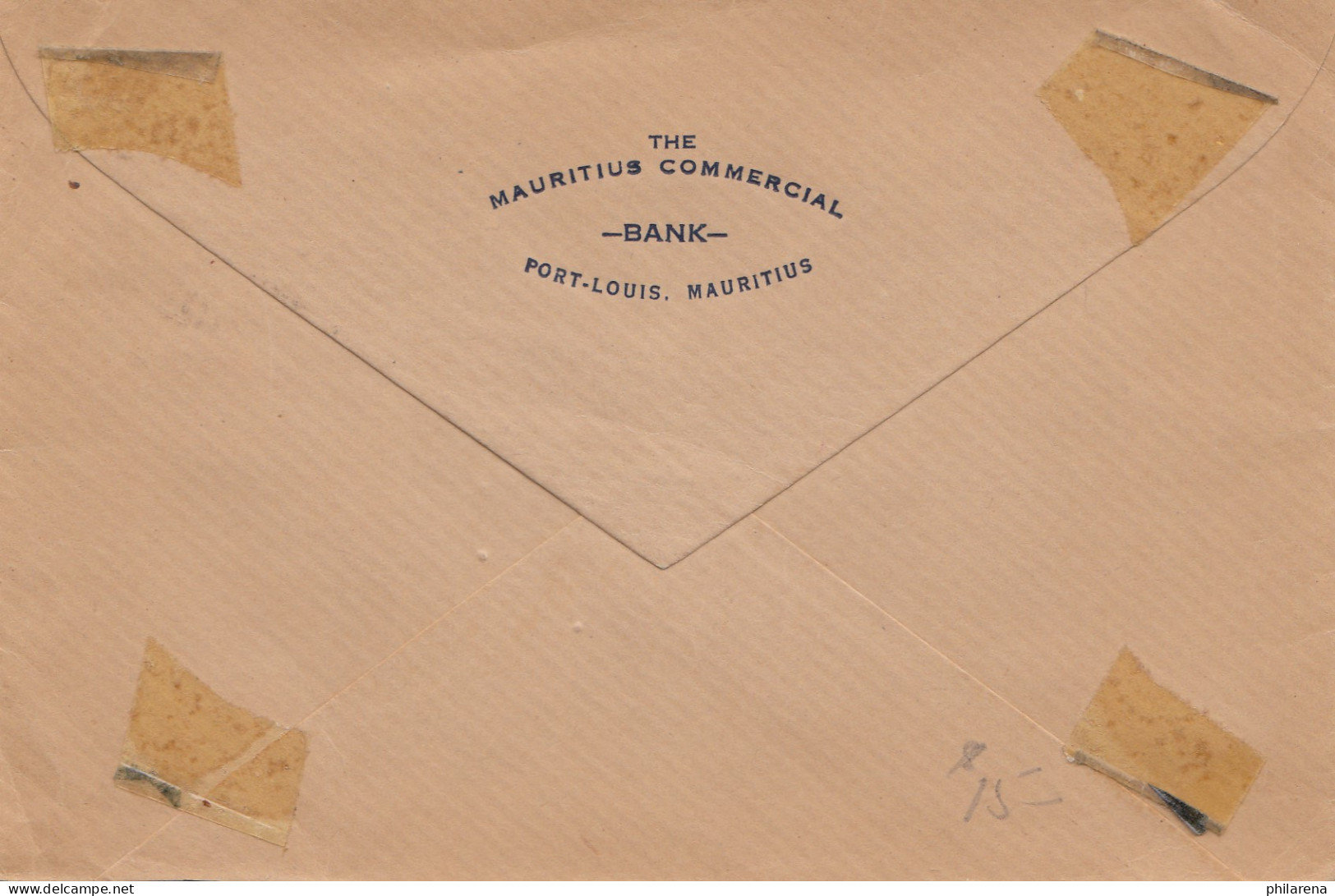 Mauritius: 1908: Port Louis To Philadelphia, Privat & Confidential, Perfin - Mauritius (1968-...)