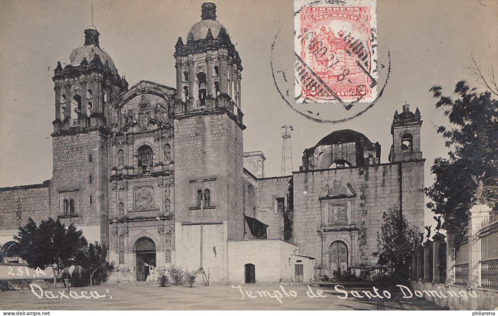 Mexico 1927: Post Card Daxaca, Pueblo To Offenbach - Mexiko