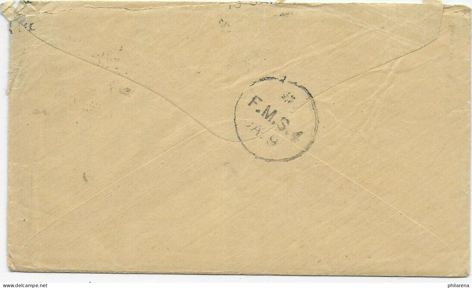 Cover Incl. Letter, Aden-Arabia: 1914 To S/S Goeben, Colombo, Ceylon - Autres & Non Classés