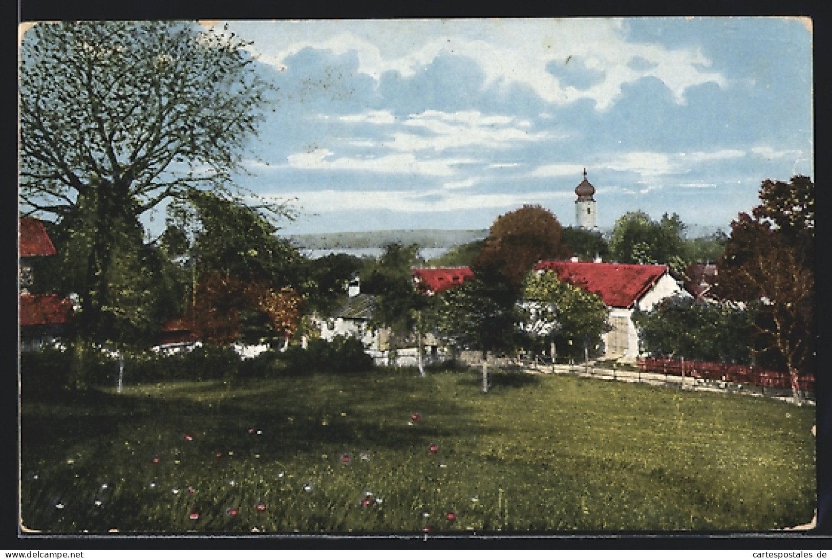 AK Bernried, Ortsansicht Mit Starnbergersee  - Starnberg