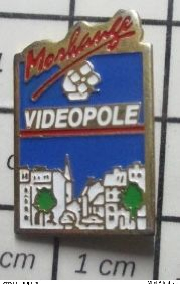 1618A Pin's Pins / Beau Et Rare / CINEMA / VIDEOPOLE VILLE PAYSAGE URBAIN MORHANGE - Cinéma