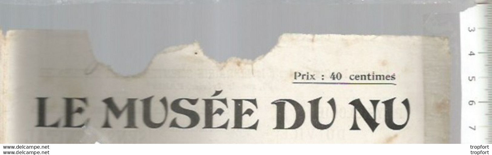 Vintage Old Newspaper Nude Girl // Revue Musée Du Nu 1904 // 20 Pages Corps Feminin SEXY NUDE - Programmi