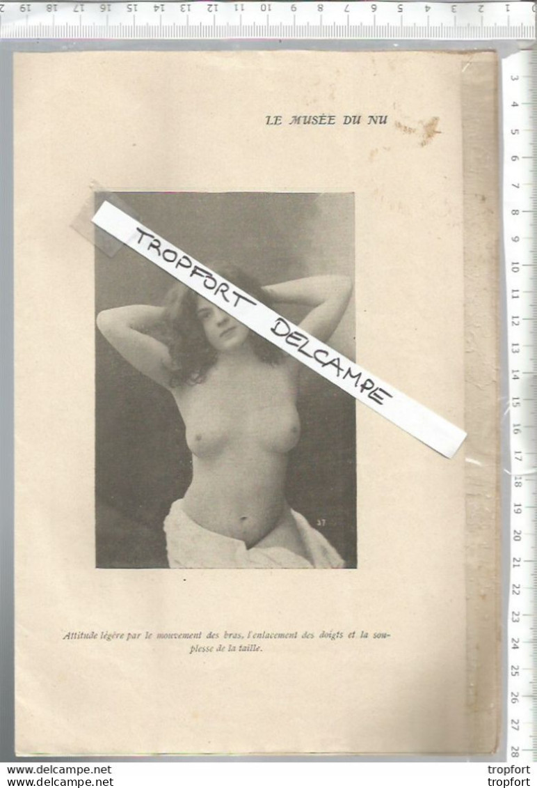 Vintage Old newspaper nude girl // Revue Musée du nu 1904 // 20 pages Corps feminin SEXY NUDE