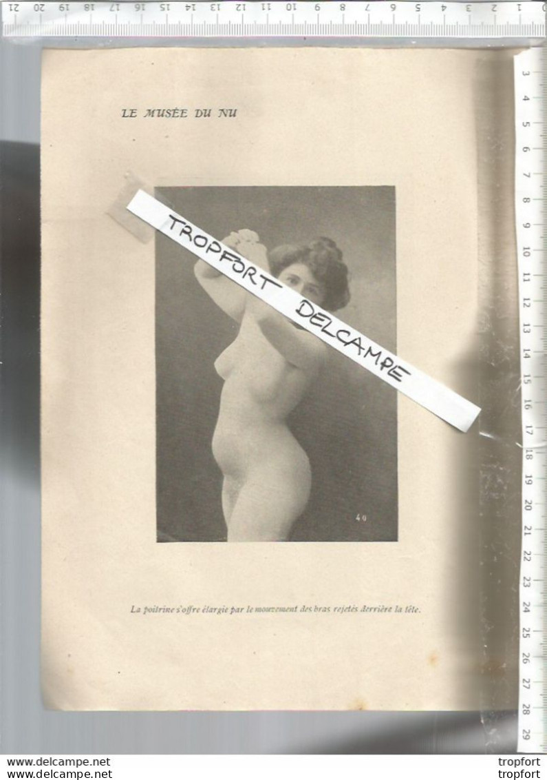 Vintage Old newspaper nude girl // Revue Musée du nu 1904 // 20 pages Corps feminin SEXY NUDE