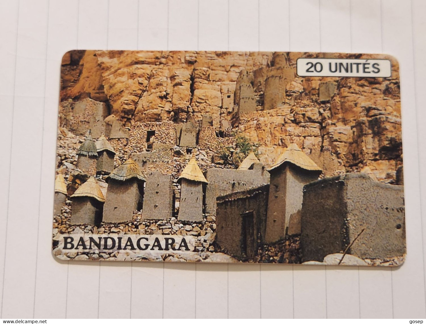 MALI-(MAL-O-26)-bandiagara -black-(31)-(20units)-(002821431)-(tirage-100.000)+1card Prepiad - Mali