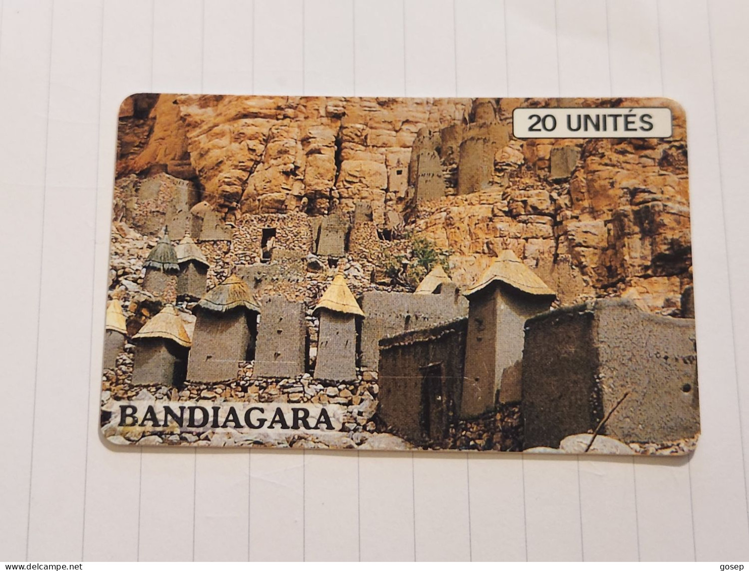 MALI-(MAL-O-26)-bandiagara -black-(32)-(20units)-(002833032)-(tirage-100.000)+1card Prepiad - Mali