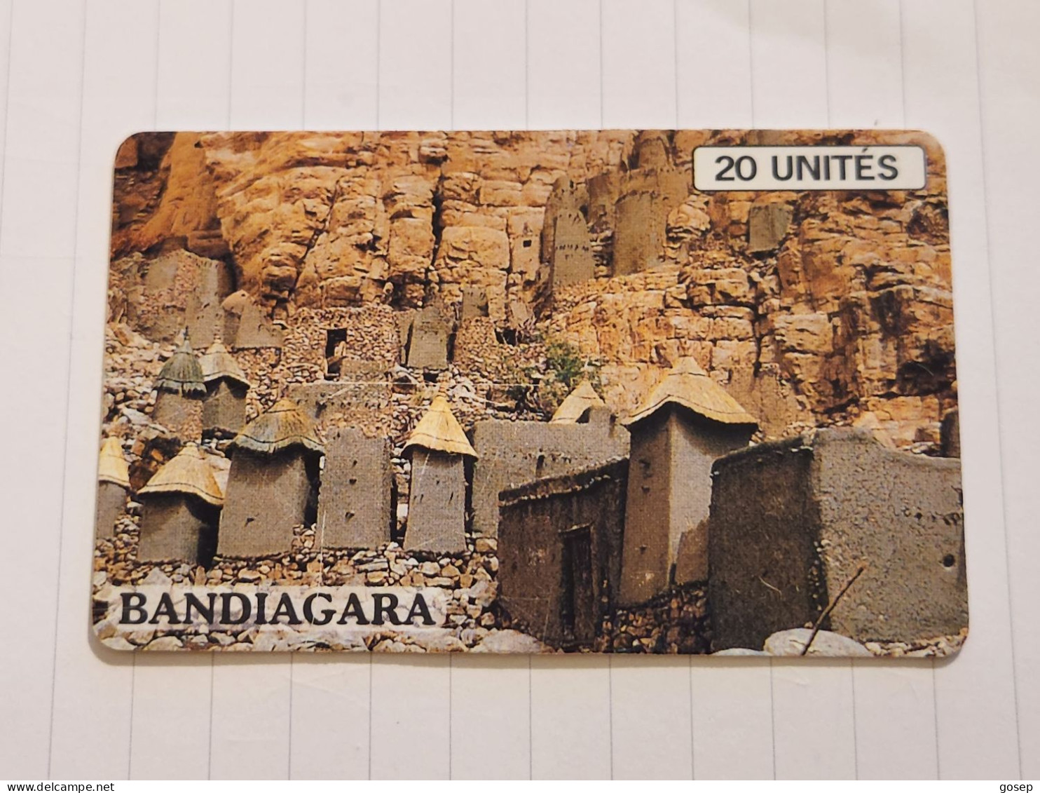 MALI-(MAL-O-26)-bandiagara -black-(33)-(20units)-(002864953)-(tirage-100.000)+1card Prepiad - Malí