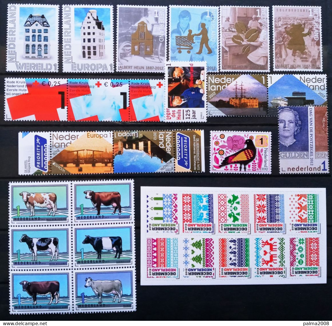 HOLANDA LOTE 32 SELLOS AÑO 2012 NUEVOS ** - LOS DE LA FOTO - Unused Stamps