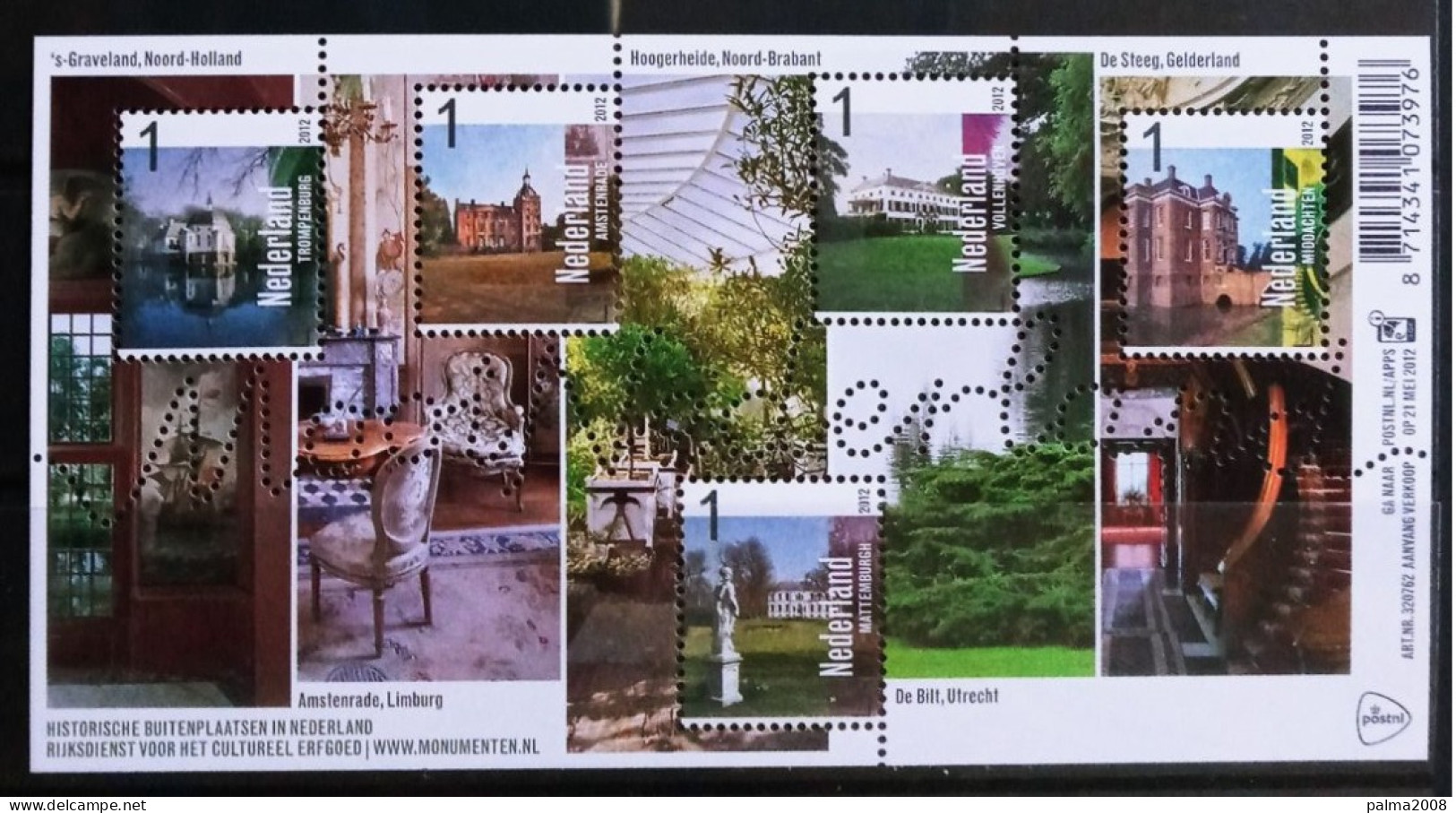 HOLANDA - IVERT 2872/76 BLOQUE NUEVOS ** ARQUITECTURA DE LOS PAISES BAJOS - Unused Stamps