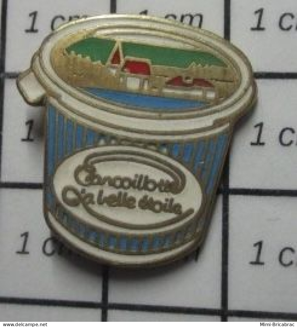 1618A Pin's Pins / Beau Et Rare : ALIMENTATION / POT DE FROMAGE CONCOILLOTE LA BELLE ETOILE Qui Mange ça ? - Levensmiddelen