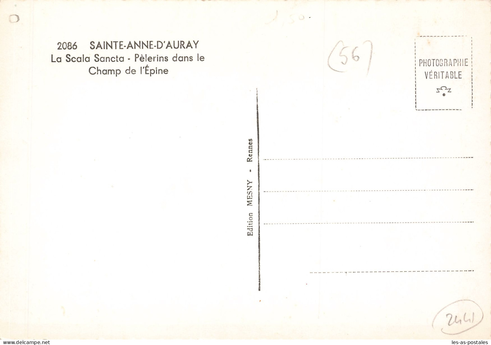 56 SAINTE ANNE D AURAY LA SCALA SANCTA - Sainte Anne D'Auray