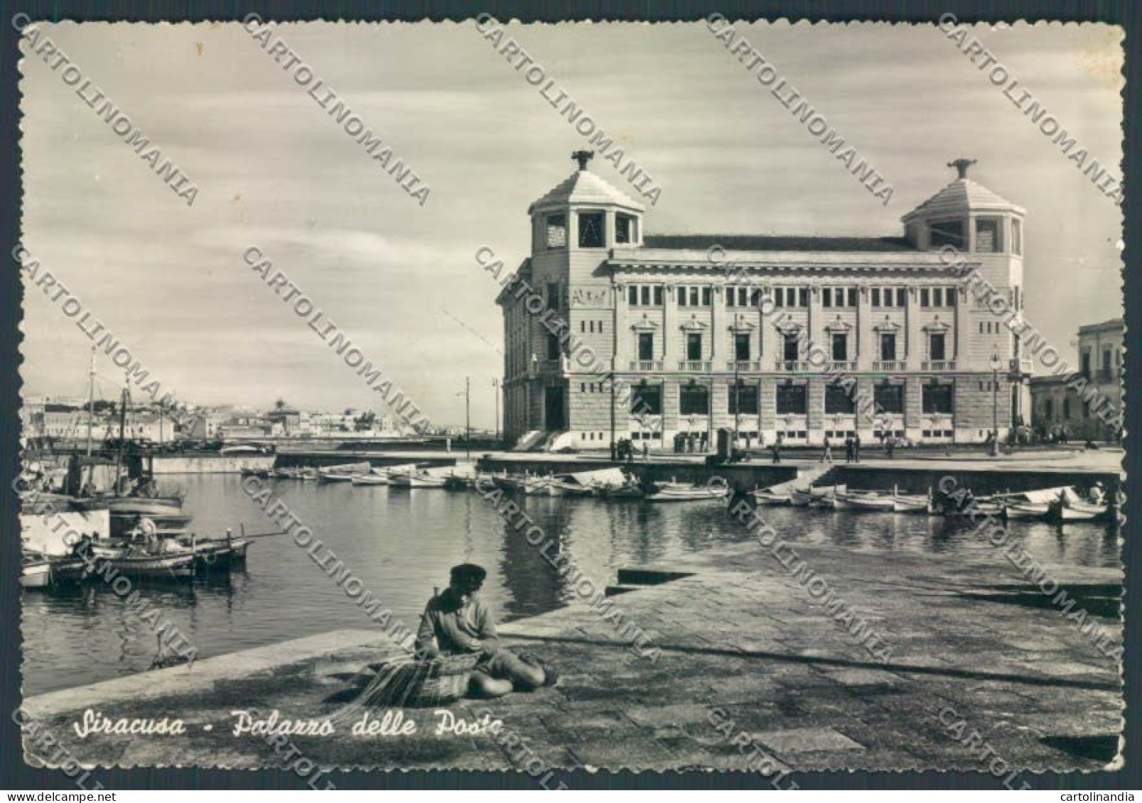 Siracusa Città Posta PIEGHE Foto FG Cartolina ZF8395 - Siracusa