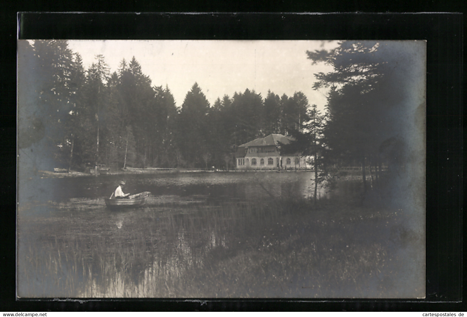 AK Lindenberg I. Bayr. Allgäu, Waldsee Mit Boot  - Lindenberg I. Allg.