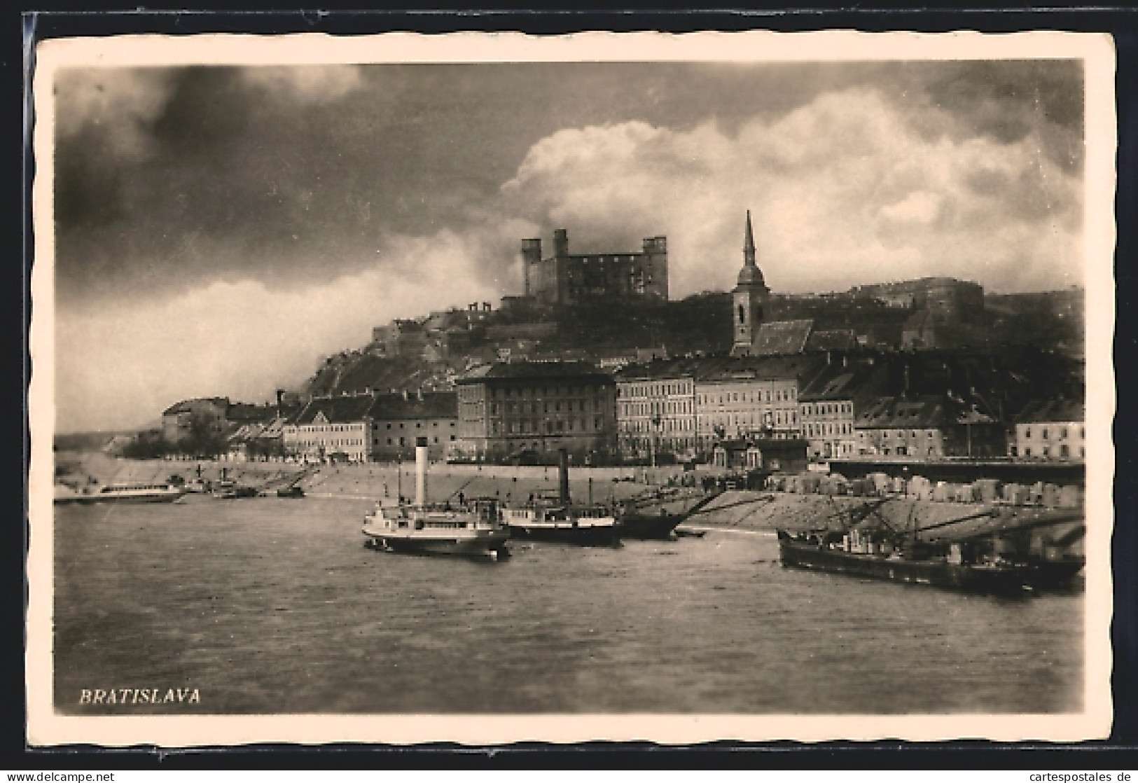 AK Bratislava, Blick Auf Dampferanlegestelle  - Slovacchia