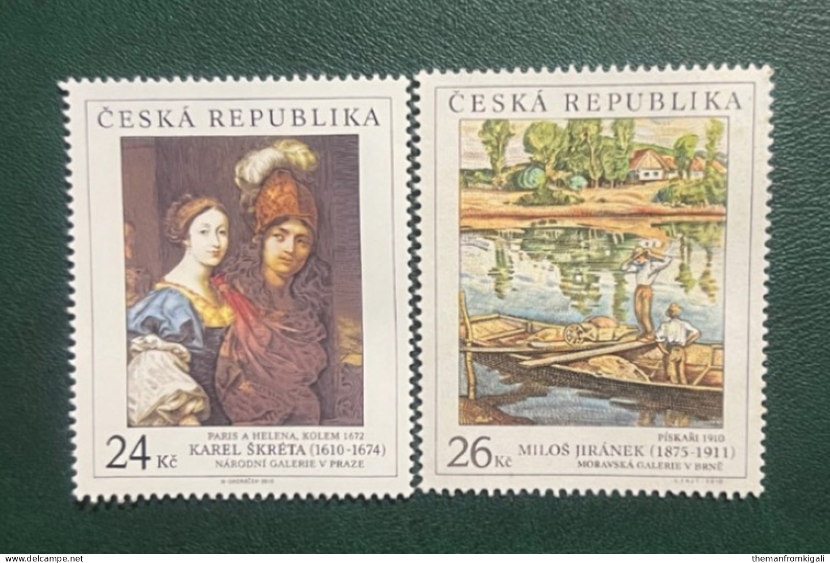 Czech Republic 2010 - Works Of Art On Stamps. - Autres & Non Classés