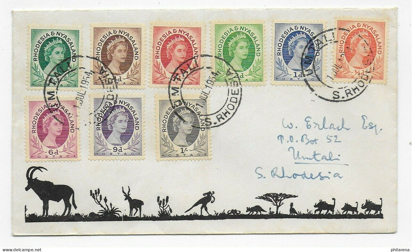 Cover Umtali, Rhodesia 1954 - Zambia (1965-...)