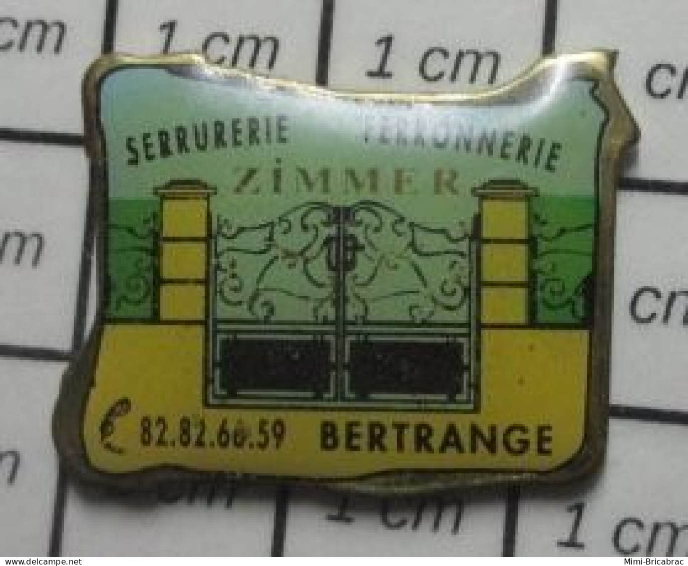 1618A Pin's Pins / Beau Et Rare : MARQUES / SERRURERIE FERRIONERIE ZIMMER BERTRANGE - Marcas Registradas