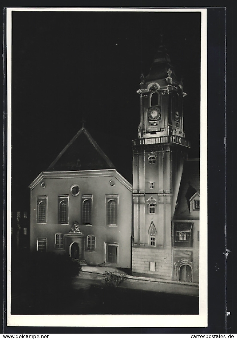 AK Bratislava, Beleuchtung Der Kirche Bei Nacht  - Slovakia