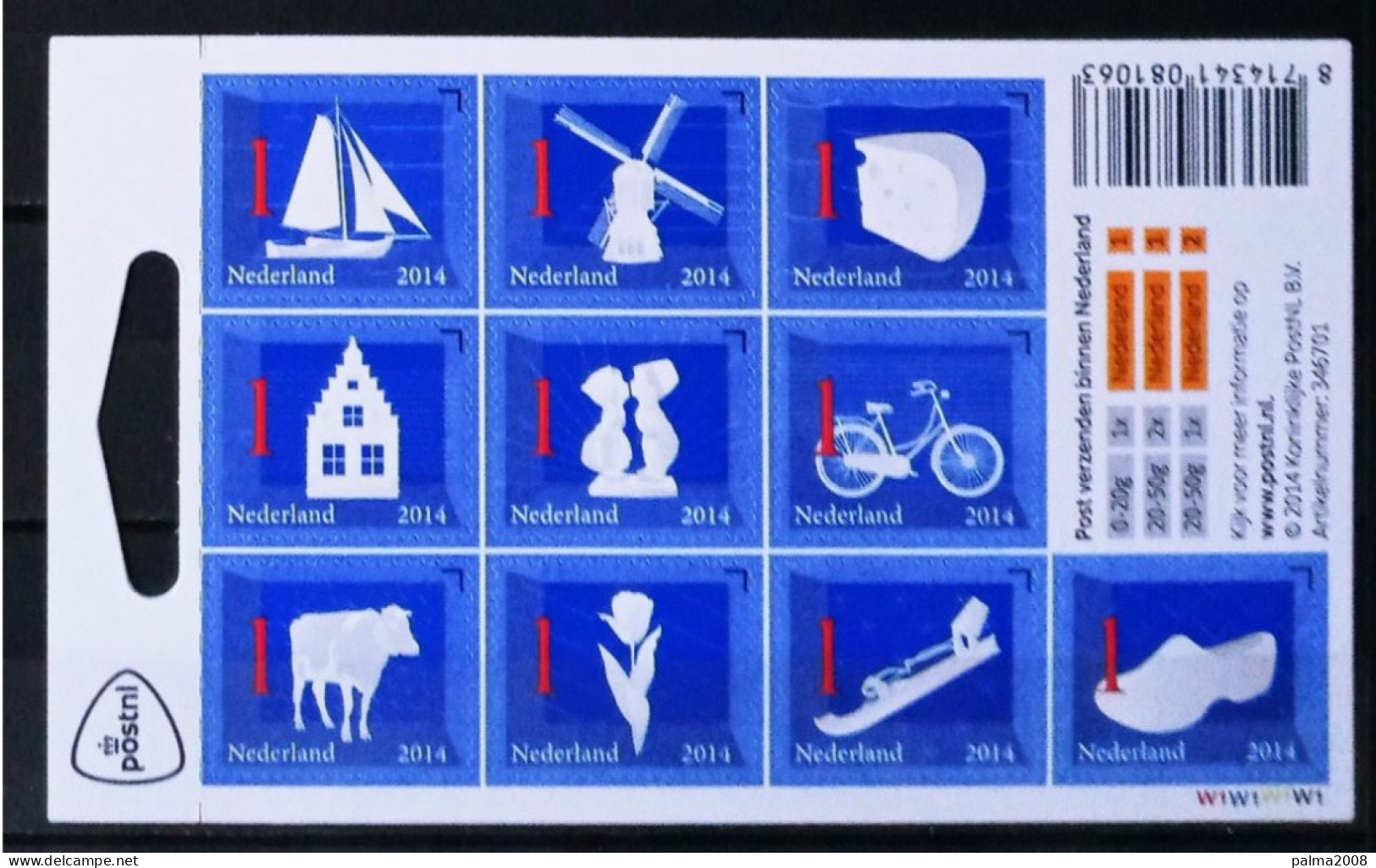 HOLANDA IVERT 3120/29 CARNET C3120 NUEVOS ** SIMBOLOS HOLANDESES - Neufs