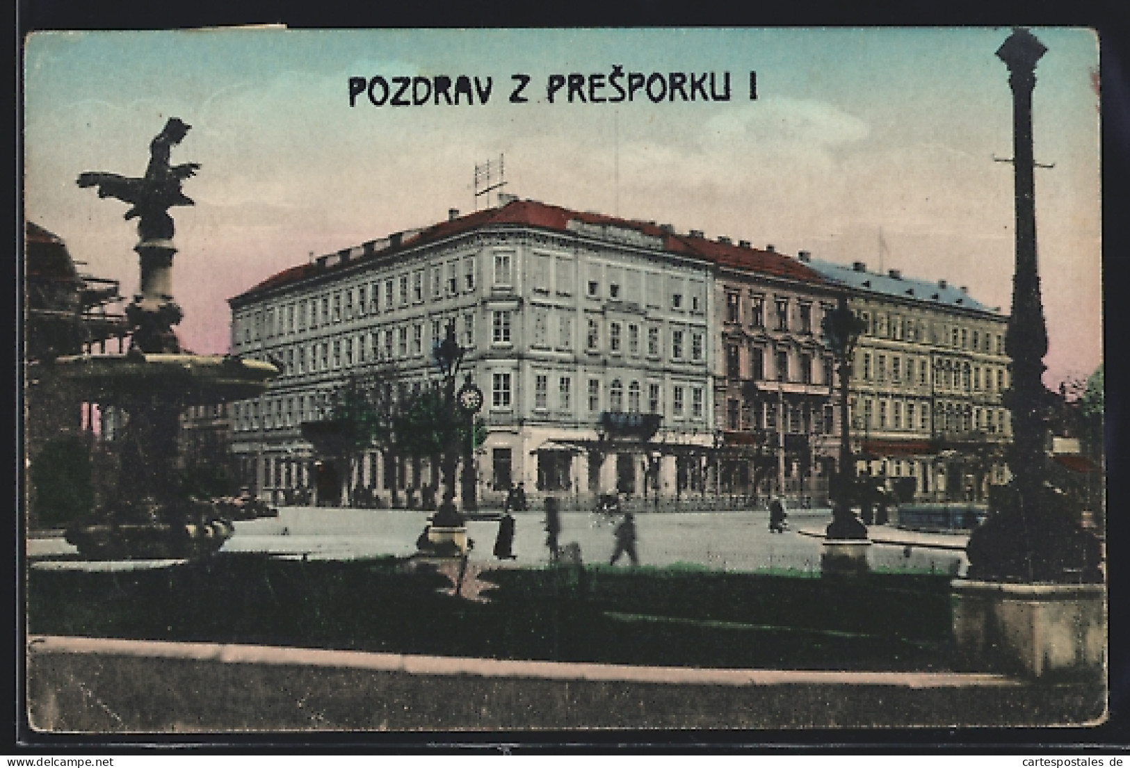 AK Pressburg, Hotel Savoy Und Theaterplatz  - Slowakei