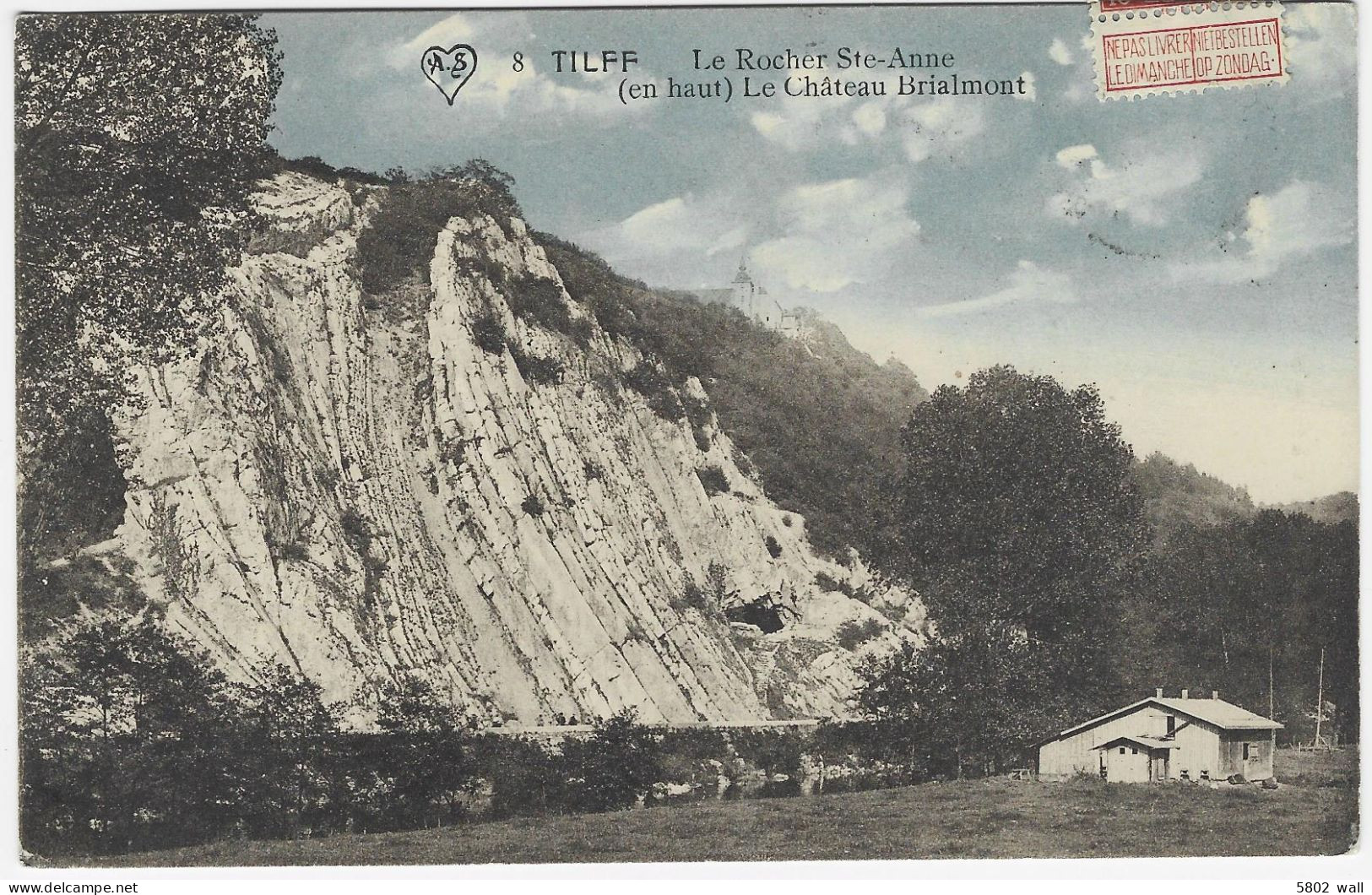 TILFF : Le Rocher Ste-Anne Et Le Château De Brialmont - 1912 - Esneux