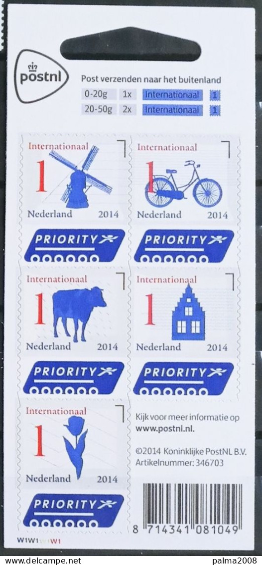 HOLANDA IVERT 3130/34 CARNET C3130 NUEVOS ** SIMBOLOS HOLANDESES - CORREO INTERNACIONAL - Ongebruikt