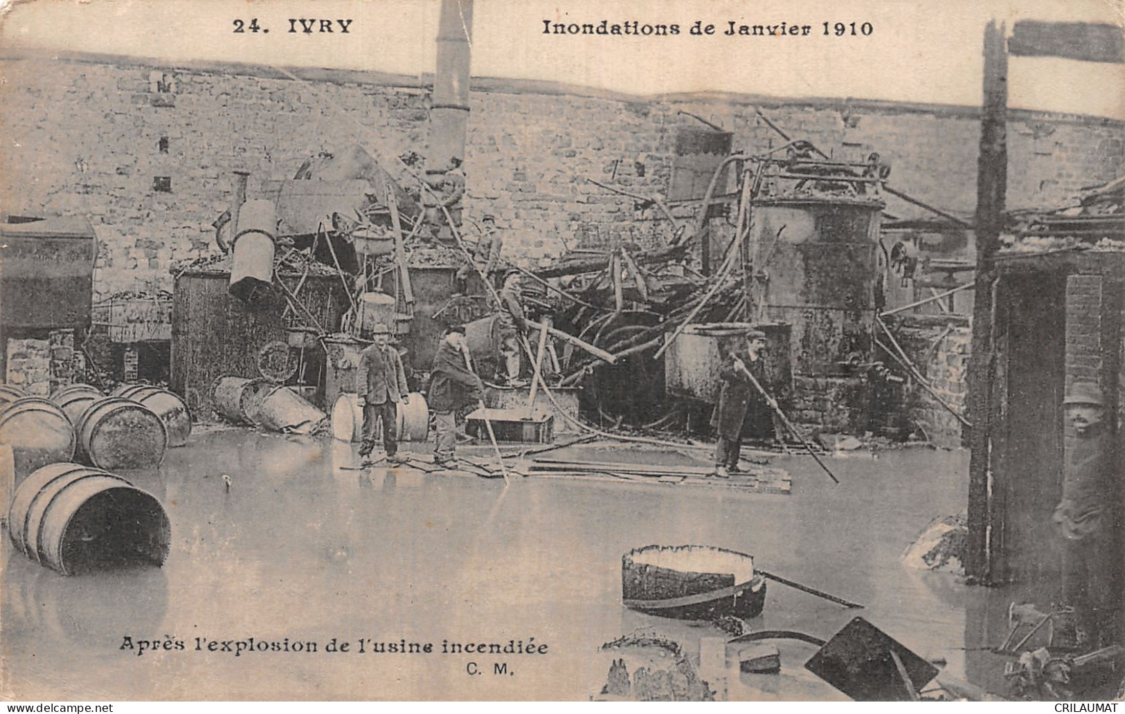 94-IVRY INONDATION 1910 EXPLOSION DE L USINE-N°LP5043-E/0241 - Ivry Sur Seine