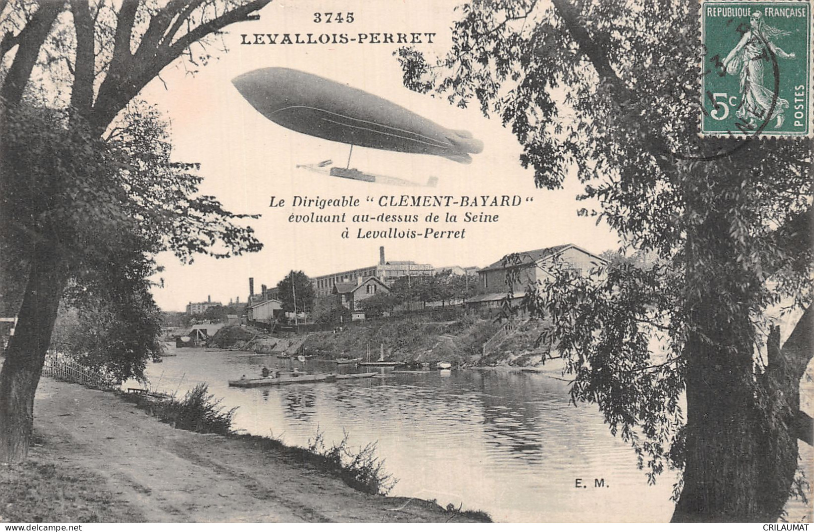 92-LEVALLOIS PERRET DIRIGEABLE CLEMENT BAYARD-N°LP5043-D/0245 - Levallois Perret