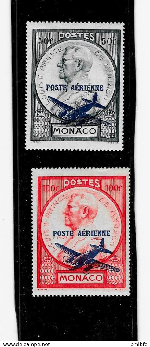 MONACO POSTE AÉRIENNE  N° 13 Et 14 N - Luftfahrt