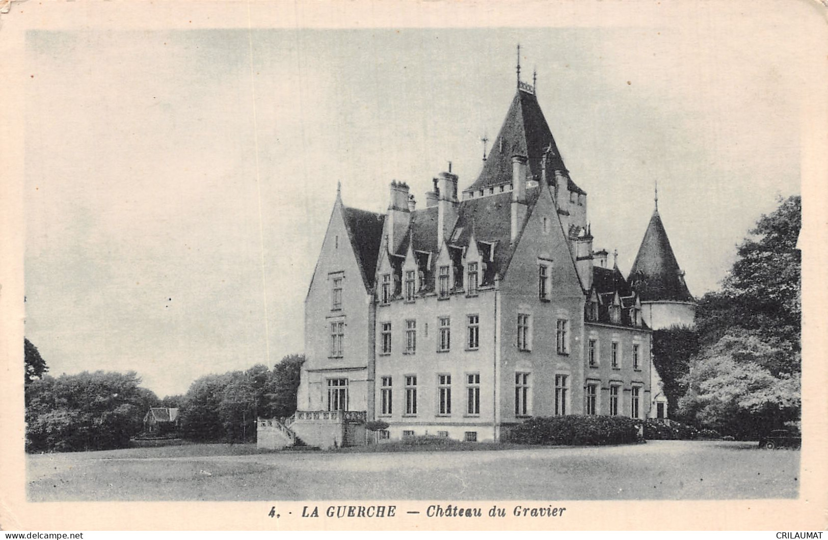 18-LA GUERCHE CHATEAU DU GRAVIER-N°LP5044-C/0047 - La Guerche Sur L'Aubois