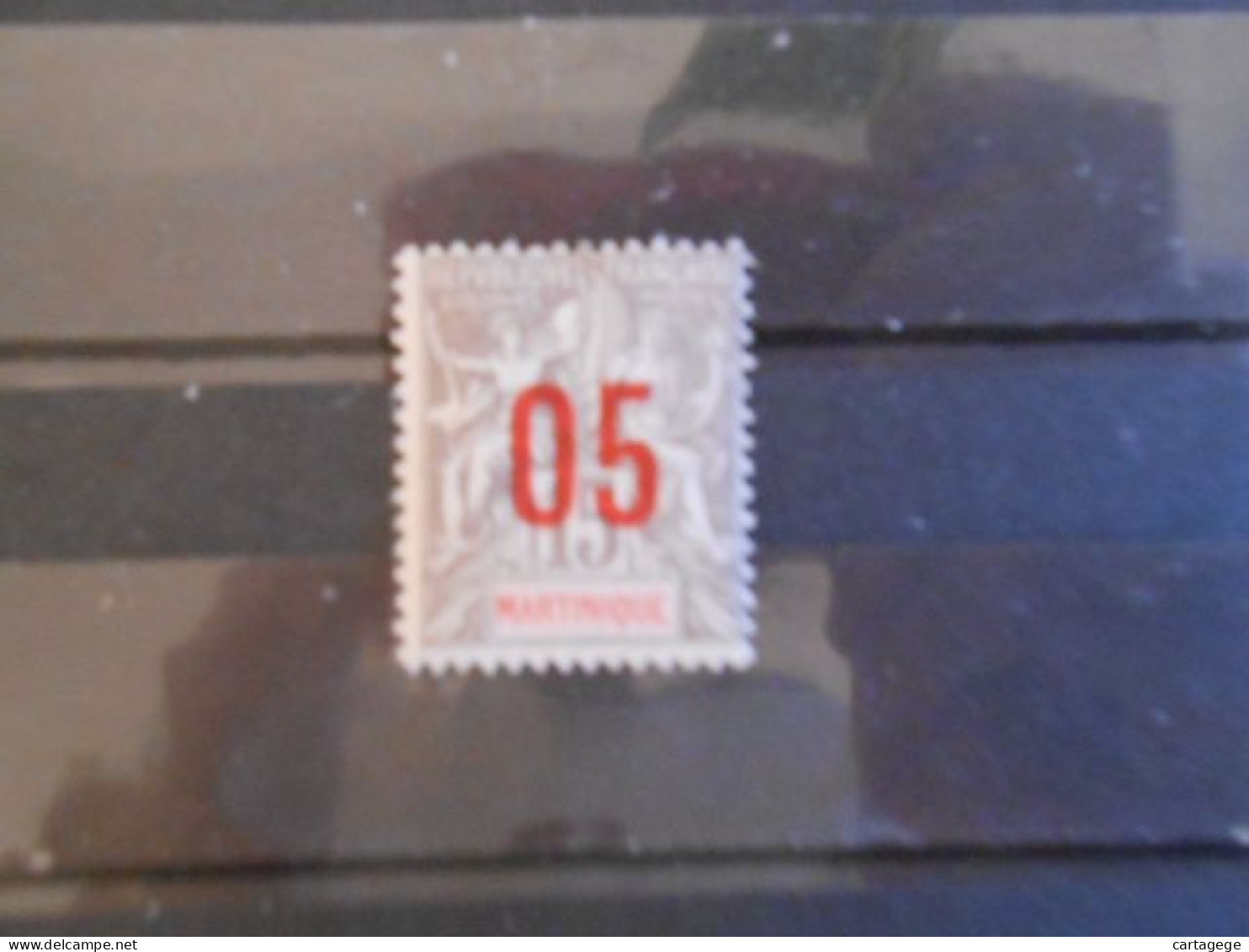 MARTINIQUE YT 78 TYPE DUBOIS SURCHARGE 05 Rouge Sur 15c* - Unused Stamps