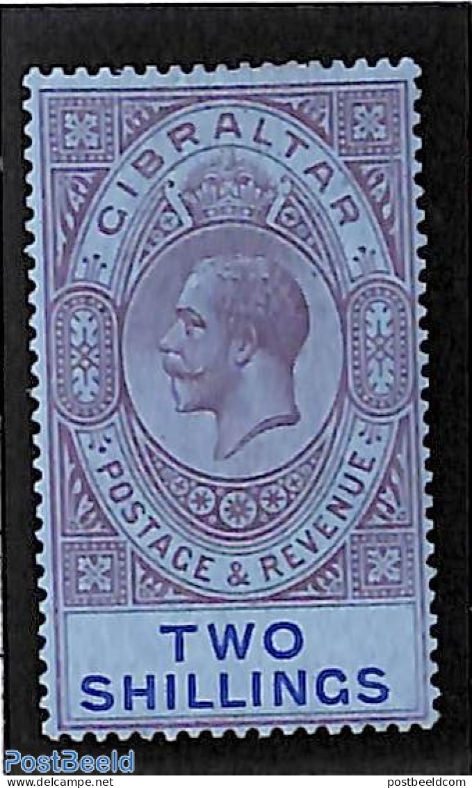 Gibraltar 1912 2Sh, Stamp Out Of Set, Unused (hinged) - Gibilterra