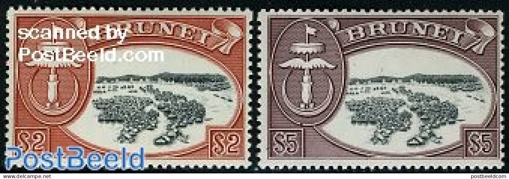 Brunei 1970 Definitives 2v, Mint NH - Brunei (1984-...)