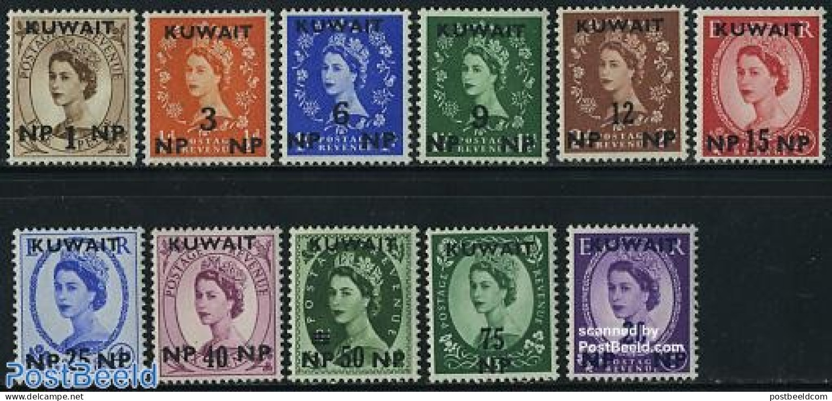 Kuwait 1957 Definitives 11v, Mint NH - Kuwait