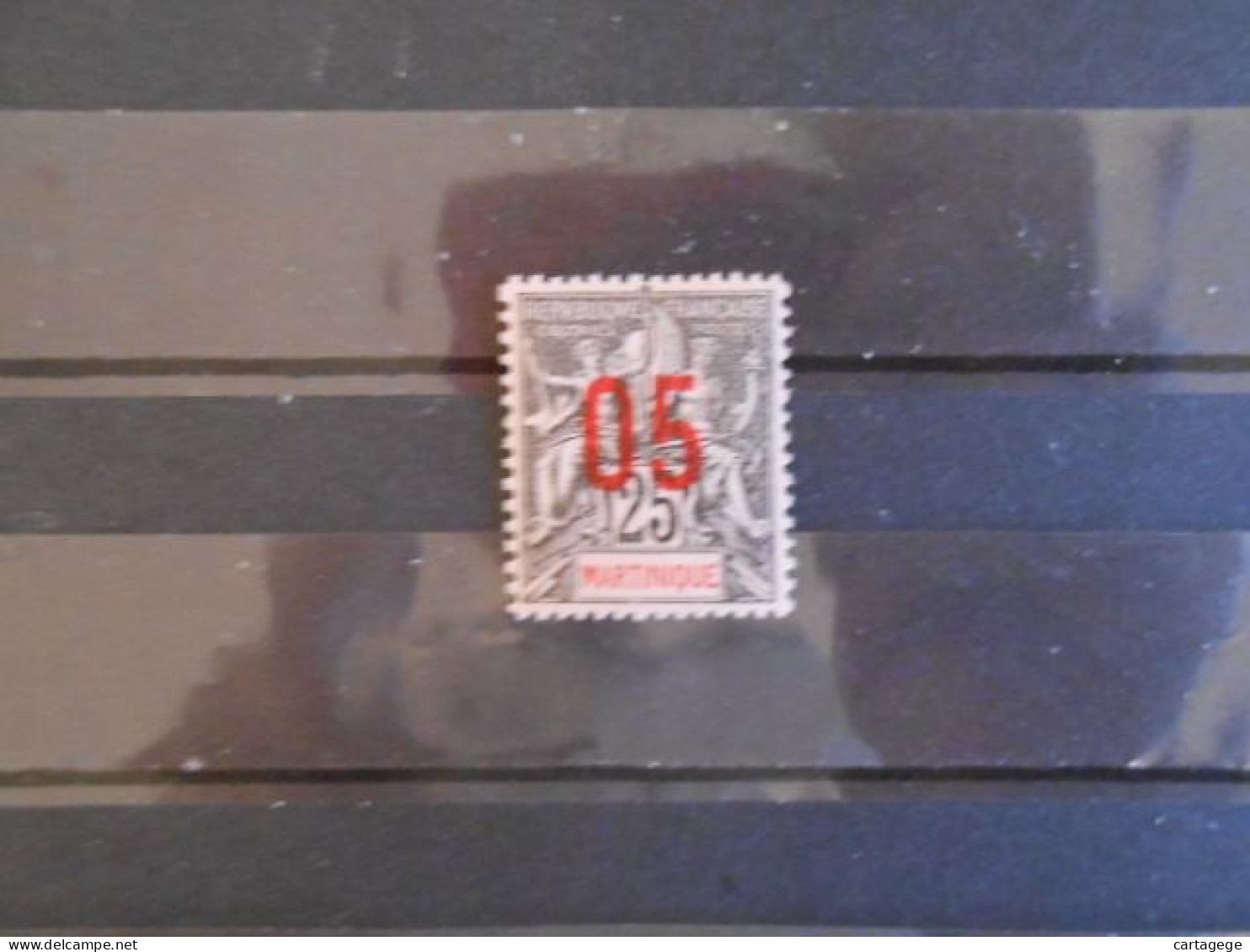 MARTINIQUE YT 79 TYPE DUBOIS SURCHARGE 05 Rouge Sur 25c* - Unused Stamps