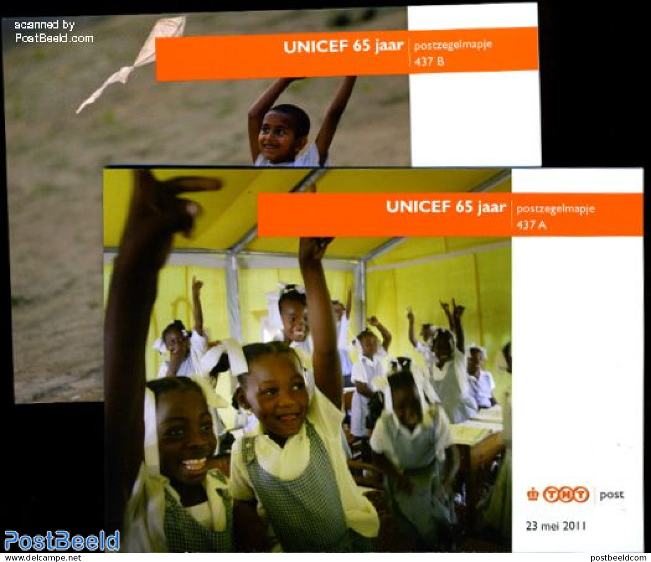 Netherlands 2011 65 Years UNICEF 10v, Presentation Pack 437A+B, Mint NH, History - Performance Art - Various - Unicef .. - Neufs