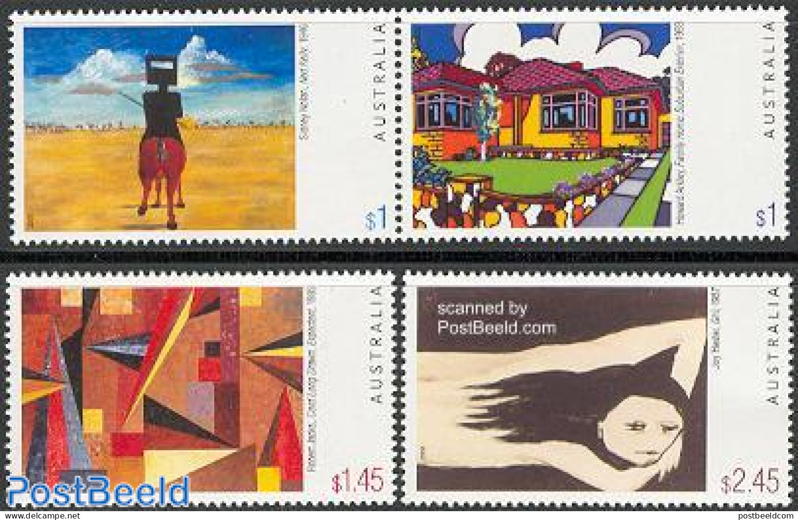 Australia 2003 Paintings 4v (2v+[:]), Mint NH, Art - Modern Art (1850-present) - Unused Stamps