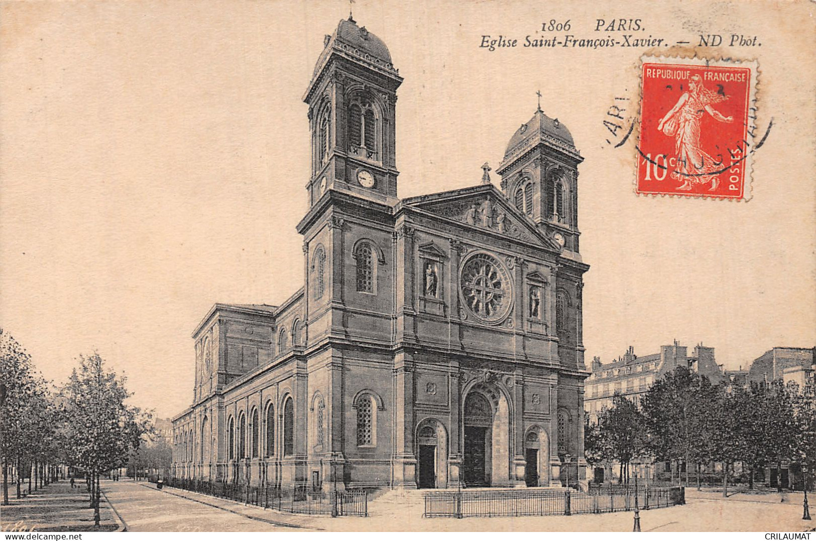 75-PARIS 7 ARR- EGLISE SAINT FRANCOIS XAVIER-N°LP5045-G/0371 - Paris (07)