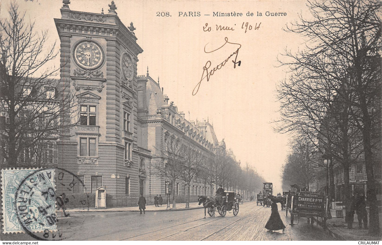 75-PARIS 6 ARR- MINISTERE DE LA GUERRE-N°LP5045-G/0317 - Arrondissement: 06