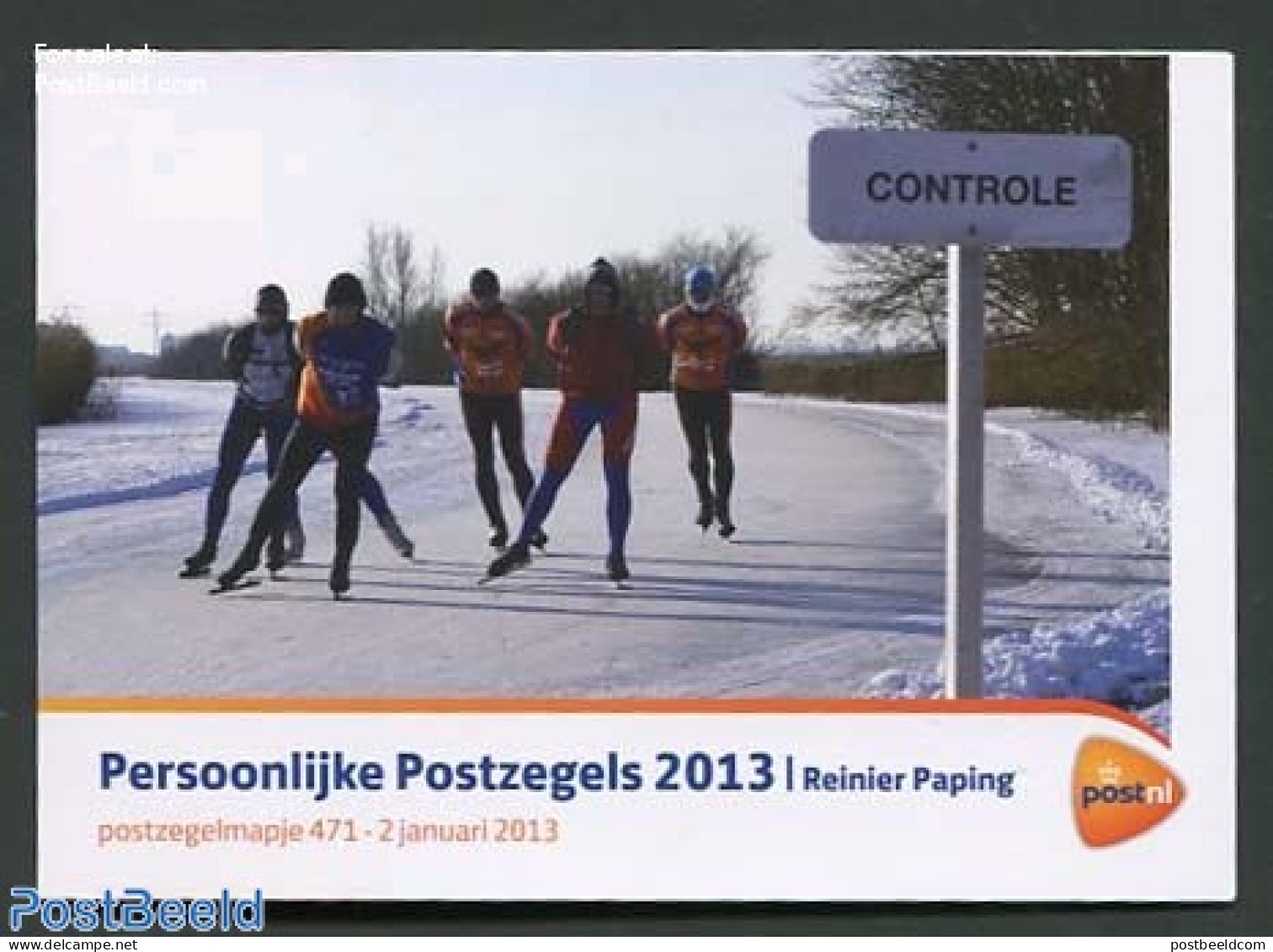 Netherlands 2013 Elfstedentocht 1963, Reinier Paping, Presentation Pack 471, Mint NH, Sport - Skating - Sport (other A.. - Neufs