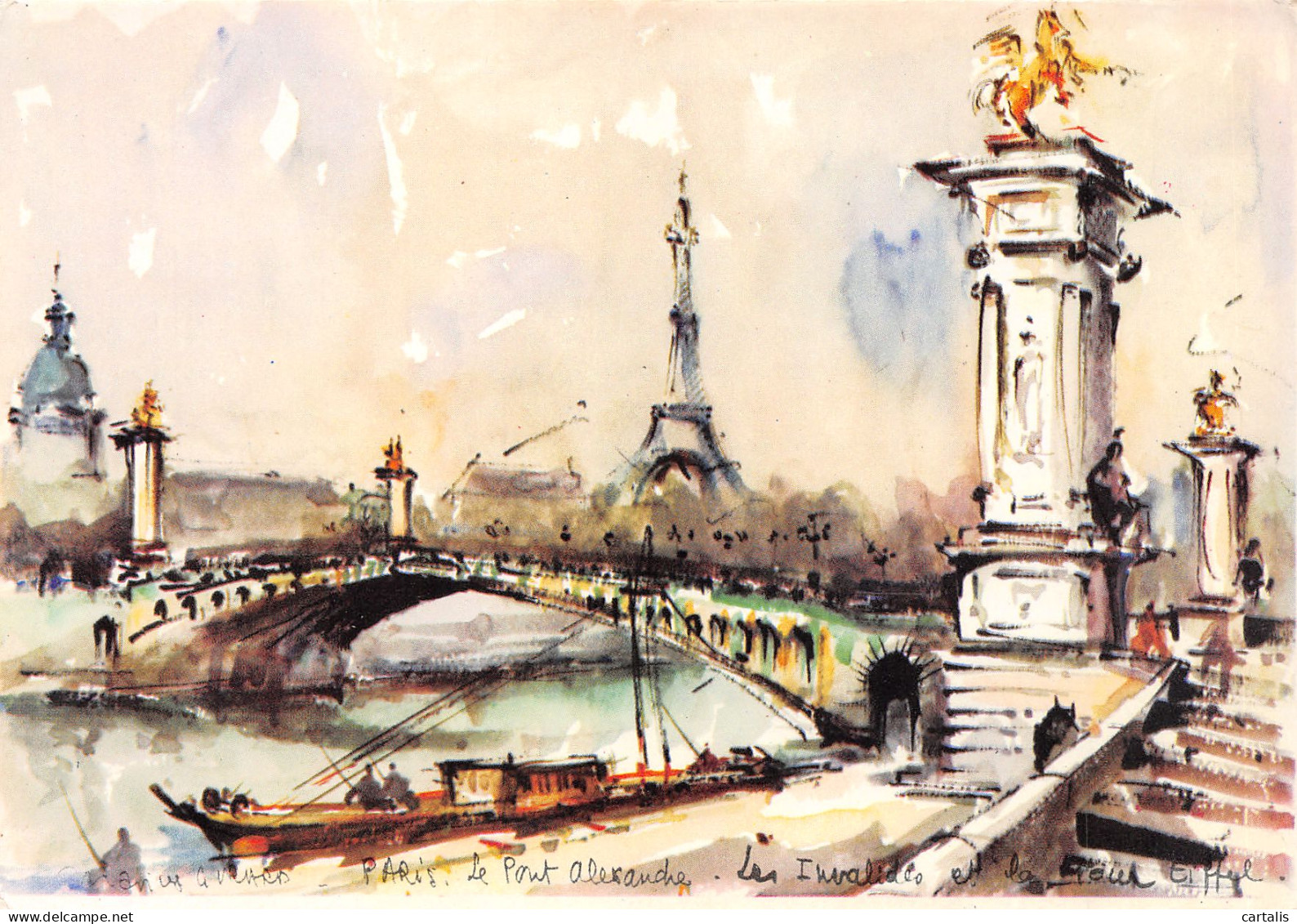 75-PARIS PONT ALEXANDRE -N°3721-C/0153 - Ponts