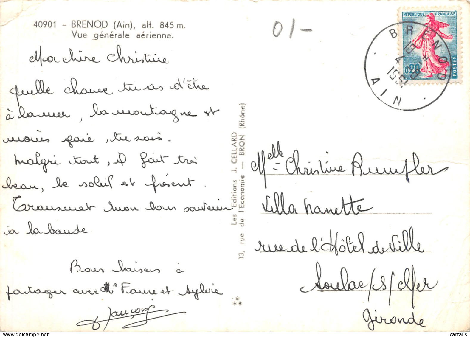 01-BRENOD-N°3721-B/0125 - Non Classés